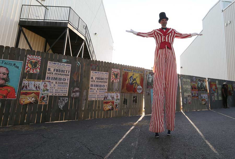 02 Circus Theme Stilt Walker Carnival Vintage Posters Event Rental I Nola Coporate Event Tales Of The Cocktail Jeff Pounds Photo Urban Earth