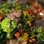 15 Buffet-Arrangement-Fall-Seasonal-Texture-of-Flowers-and-Pods