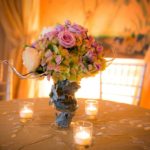 26 Antique-Hydrangea-Clear-Ocean-Rose-Caramel-Garden Rose-Dusty-Miller-In-Glass-Urn-Urban-Earth