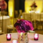 18 Carnations-In-Mercury-Glass-Vase-With-Lavender-Votives