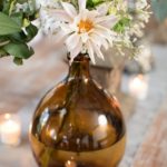 16 Cafe-Au-Lait-Dahlia-Vintage-Amber-Glass-Bottle