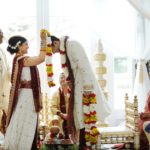 33 Hindu-Bride-Groom-Exchange-of-Flower-Garlands-Wedding-Ceremony