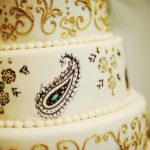 54 Black-Gold-and-White-Wedding-Cake