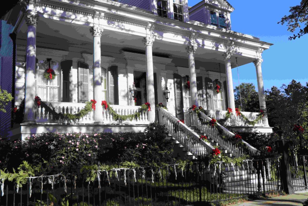 Simple Traditional, Elegant Double Thick Live Cedar Garland, Outdoor Red Velvet Ribbon & Clear Mini Lights Simple Traditional, Elegant Double Thick Live Cedar Garland, Outdoor Red Velvet Ribbon & Clear Mini Lights