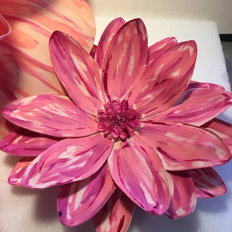 Pink Foam 3d Mardi Gras House Float Flower Img 1099 Opt