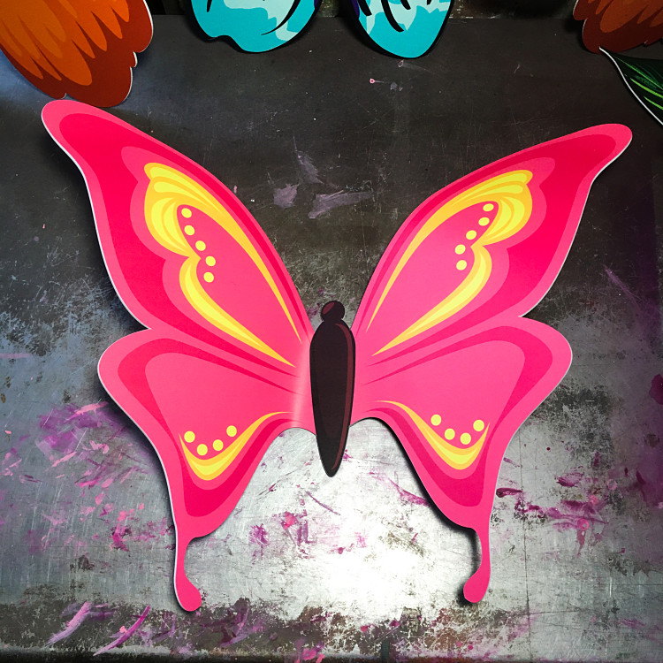 Pink Mardi Gras House Float Butterfly Decor Img 1107 High Contrast Opt