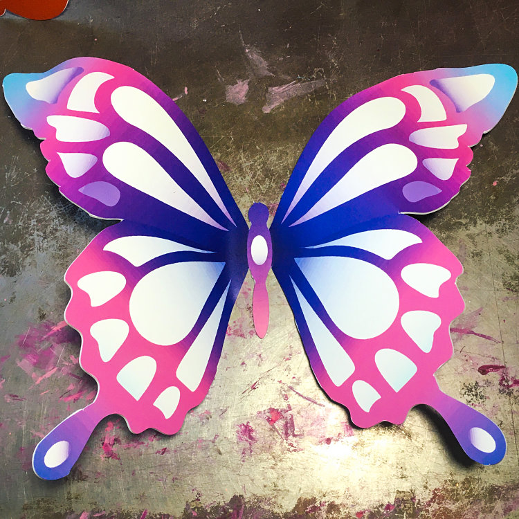Pink Purple & Blue Mardi Gras House Float Butterfly Img 1112 Vivid Opt