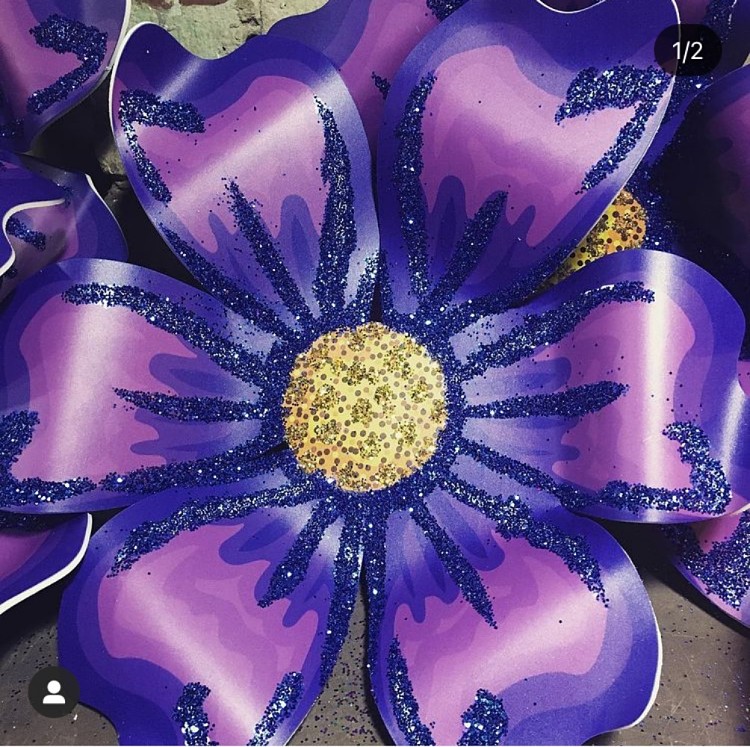 Purple Mardi Gras House Float Flowers Img 0783 Opt
