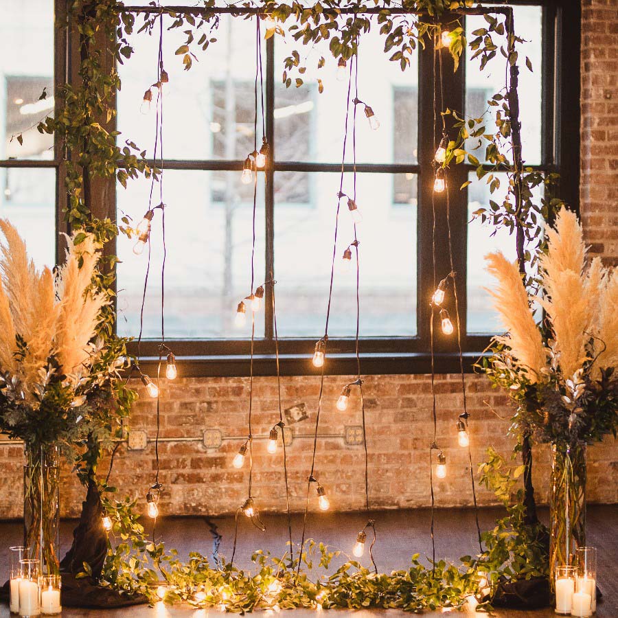 Edison Bulb Backdrop Edison Bulb Backdrop