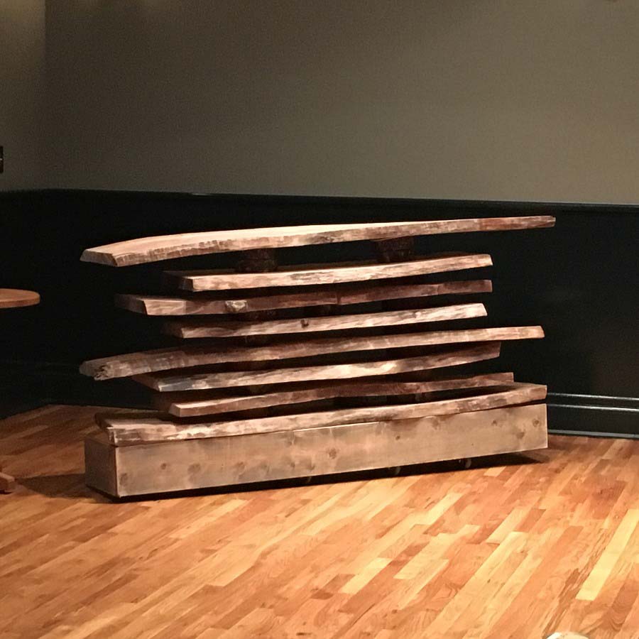 Wood Slab Bar Wood Slab Bar