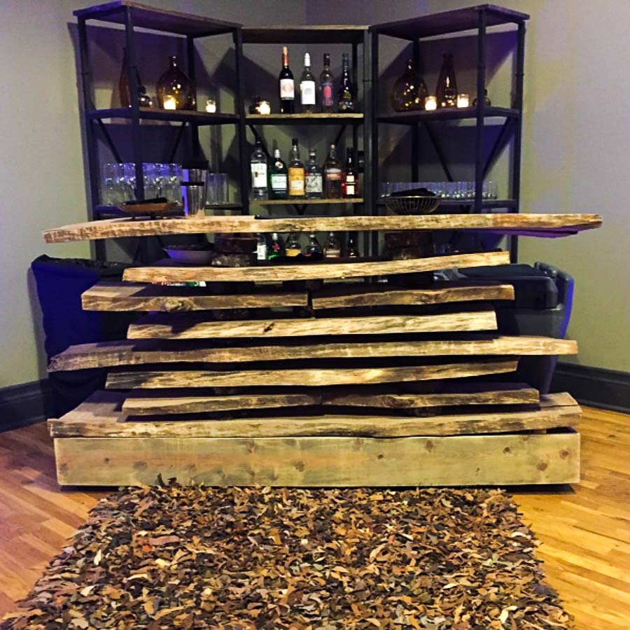 Wood Slab Bar Wood Slab Bar