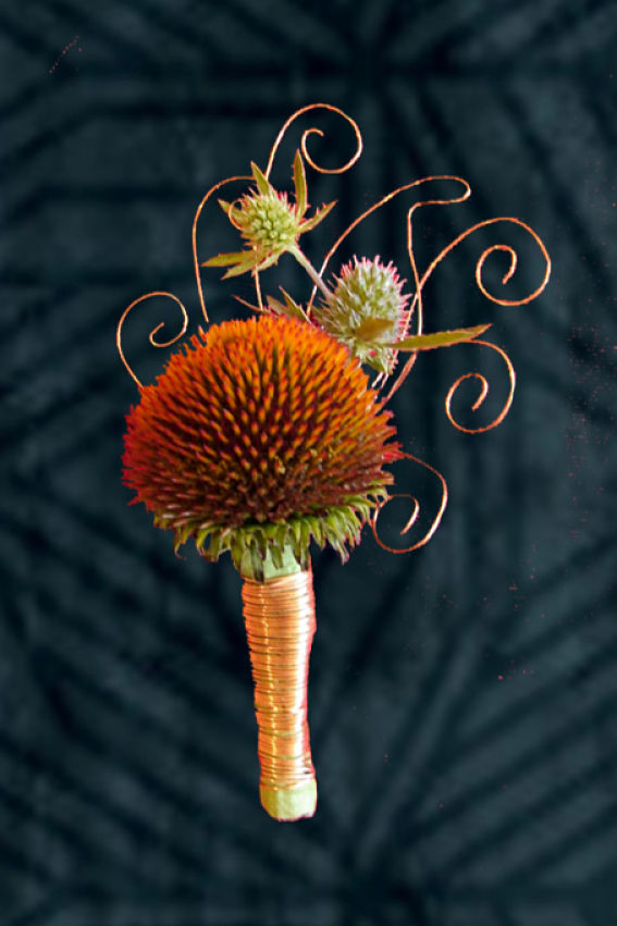 Bold & Creative Cone Flower Simple Boutonniere Pin On Dli Crp 2×3 279 Opt Bold & Creative Cone Flower Simple Boutonniere Pin On Dli Crp 2x3 279 Opt