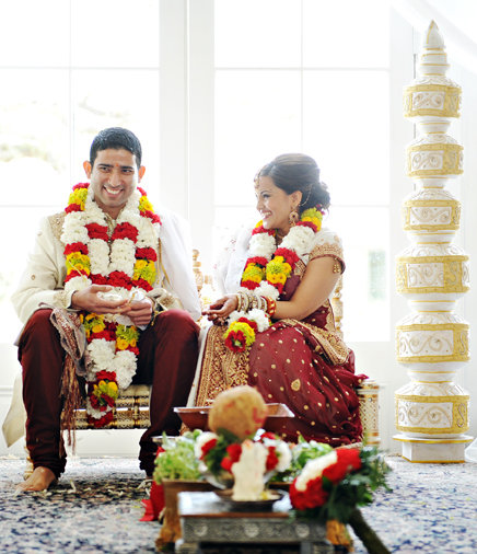 Hindu Indian Wedding Ceremony Decor & Flowers