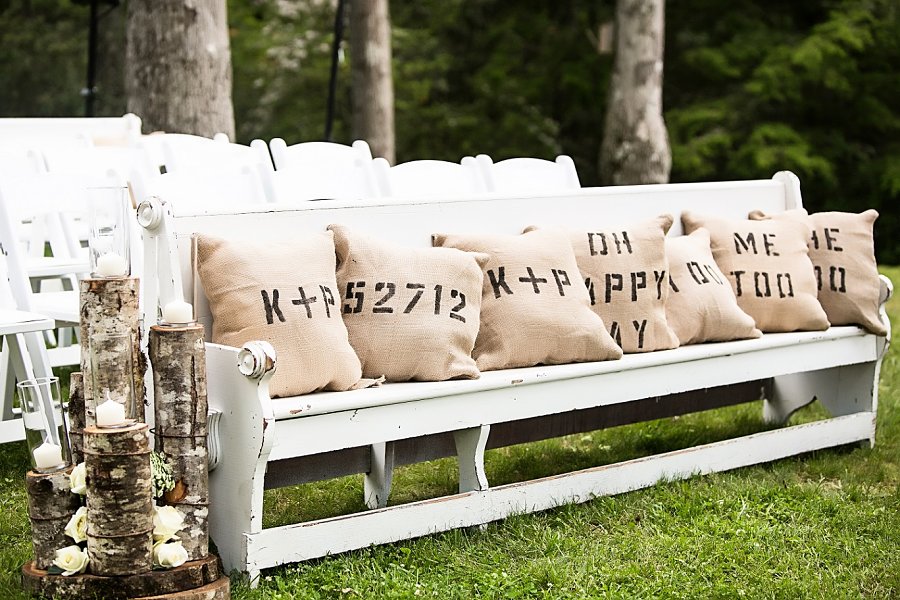 Rustic Chic Outdoor Wedding Ceremony Pew Seating Curated Rentals By Ue Opt