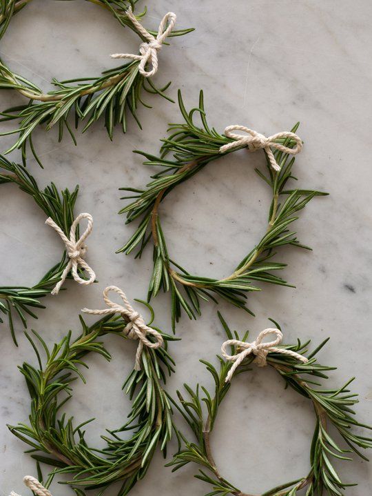 Rosemary Greenery Herb Wreath Boutonniere