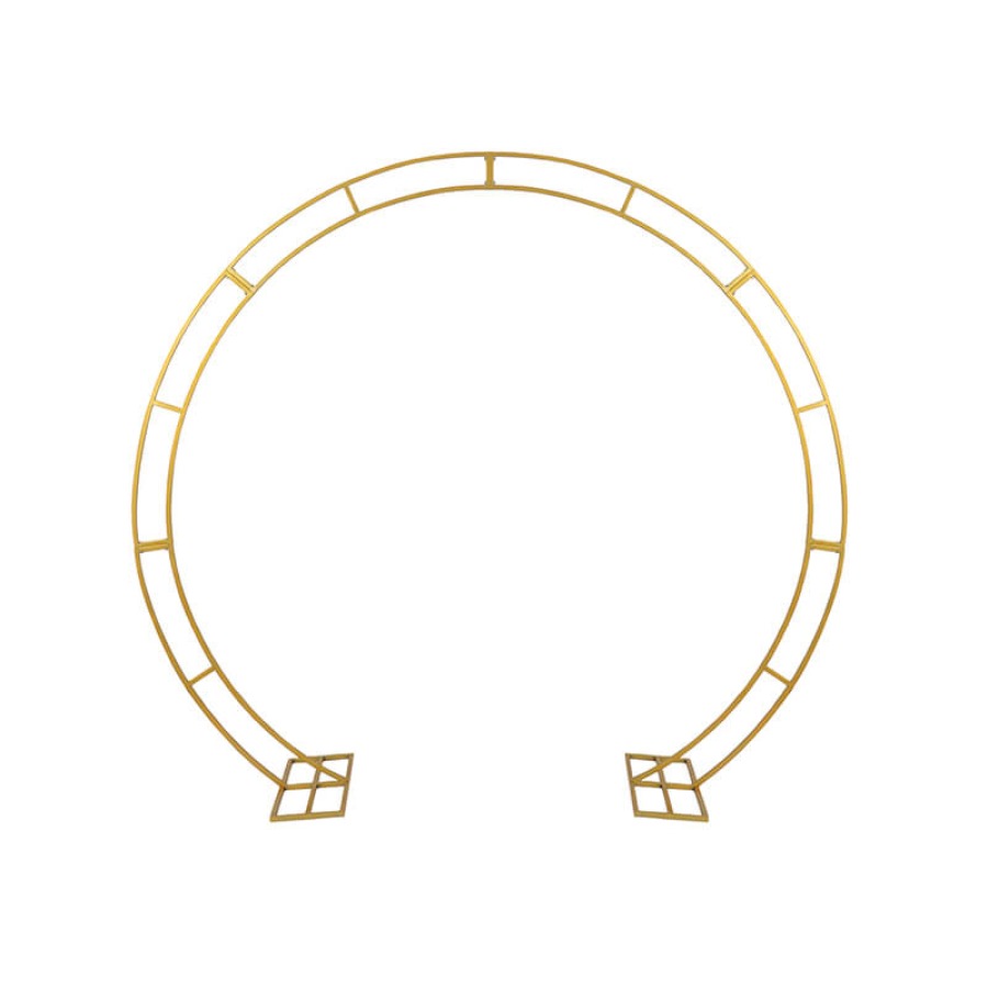 Gold Circle Arch Ceremony Structure