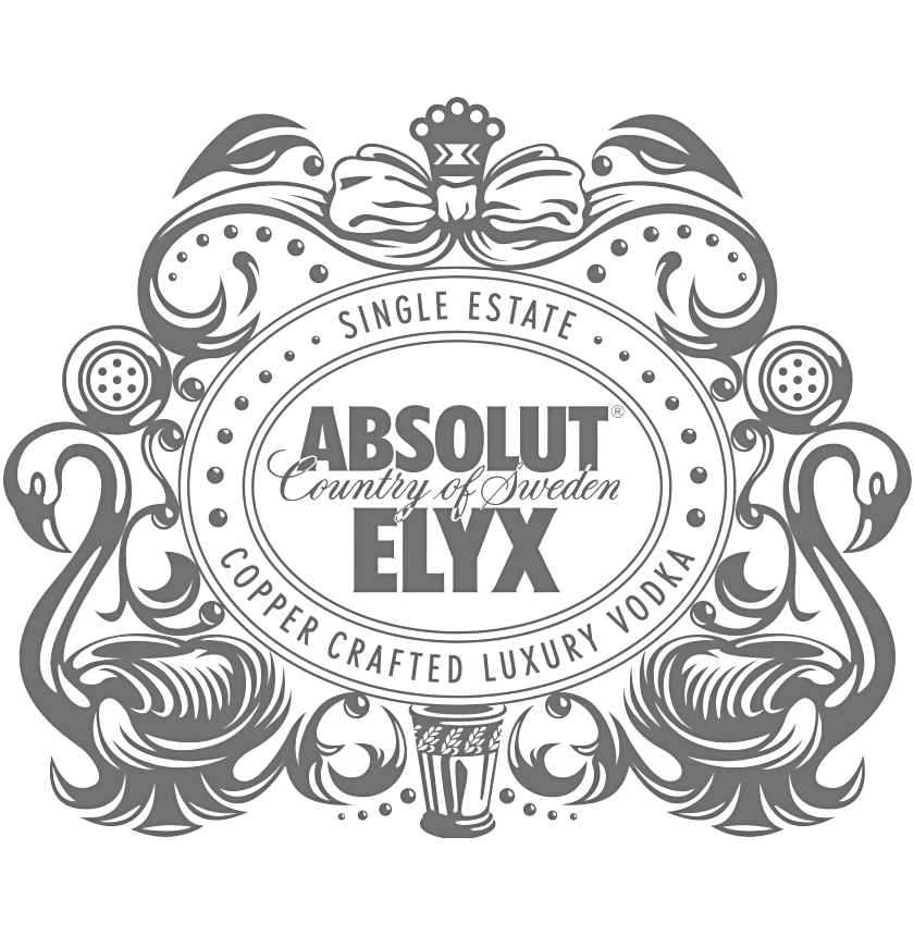 Absolut Elyx Vodka Logo Bw