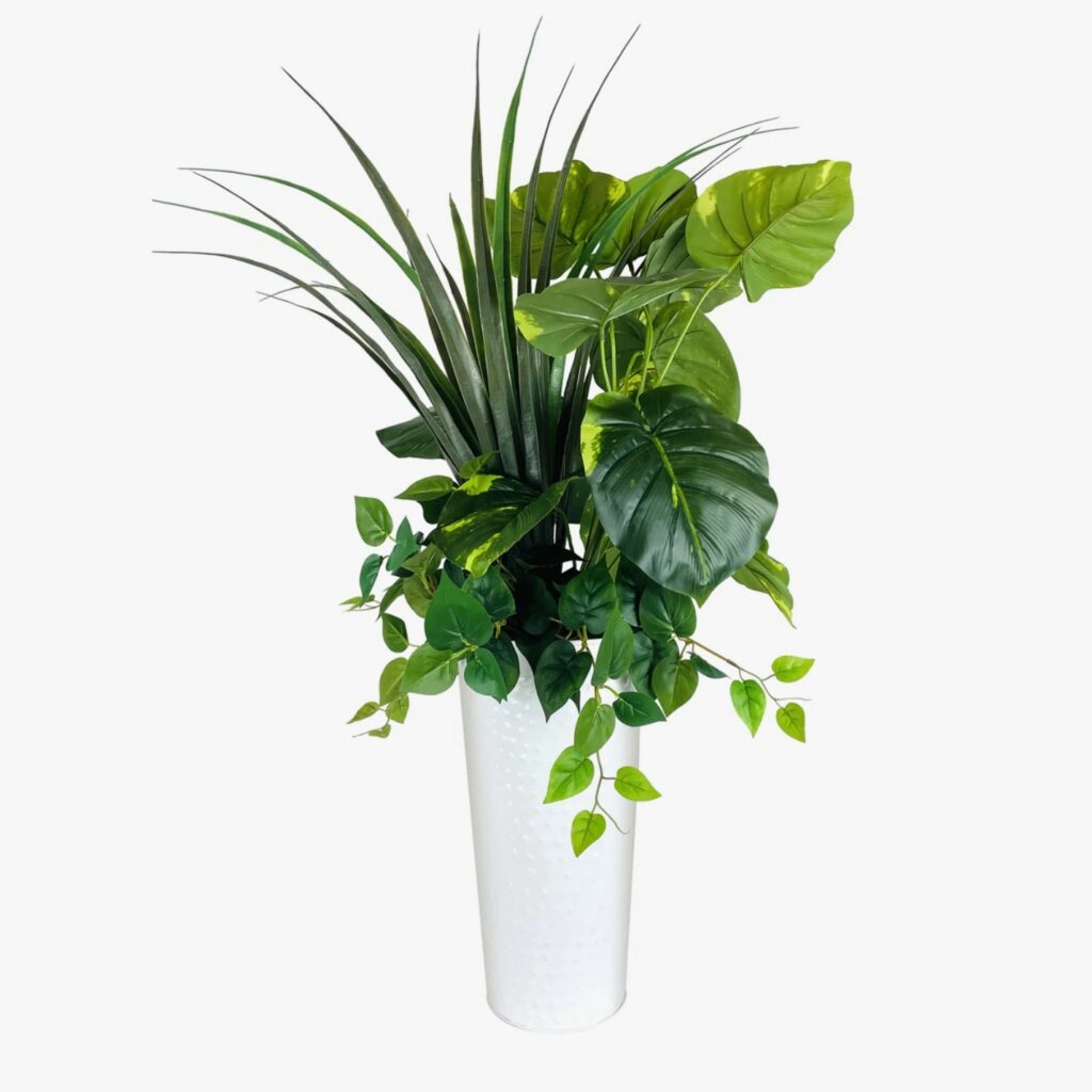 Artificial 34in Mixed Sub Tropical Foliage Planter Artificial 34in Mixed Sub Tropical Foliage Planter