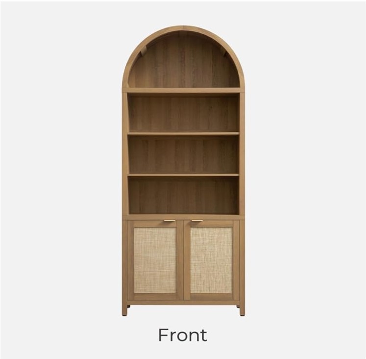 Rattan Arched Back Bar Display Cabinet Bookcase And Room Divider Single Front Rattan Arched Back Bar Display Cabinet Bookcase And Room Divider Single Front