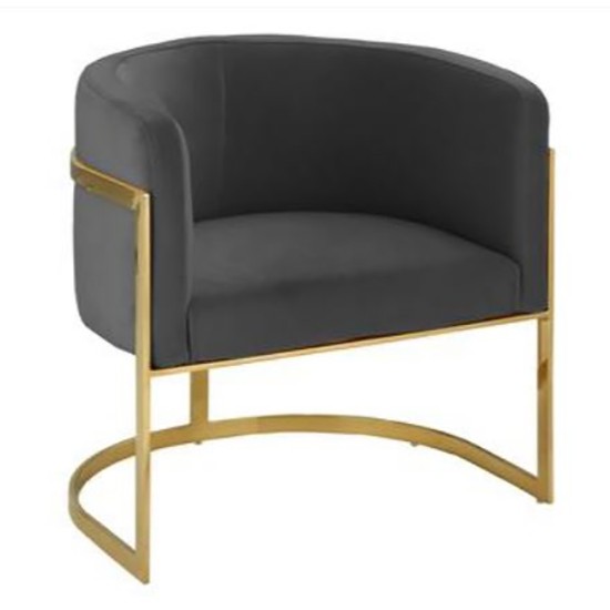 Slate Grey Round Microfiber Gold Frame Barrel Chair Side Opt Slate Grey Round Microfiber Gold Frame Barrel Chair Side Opt