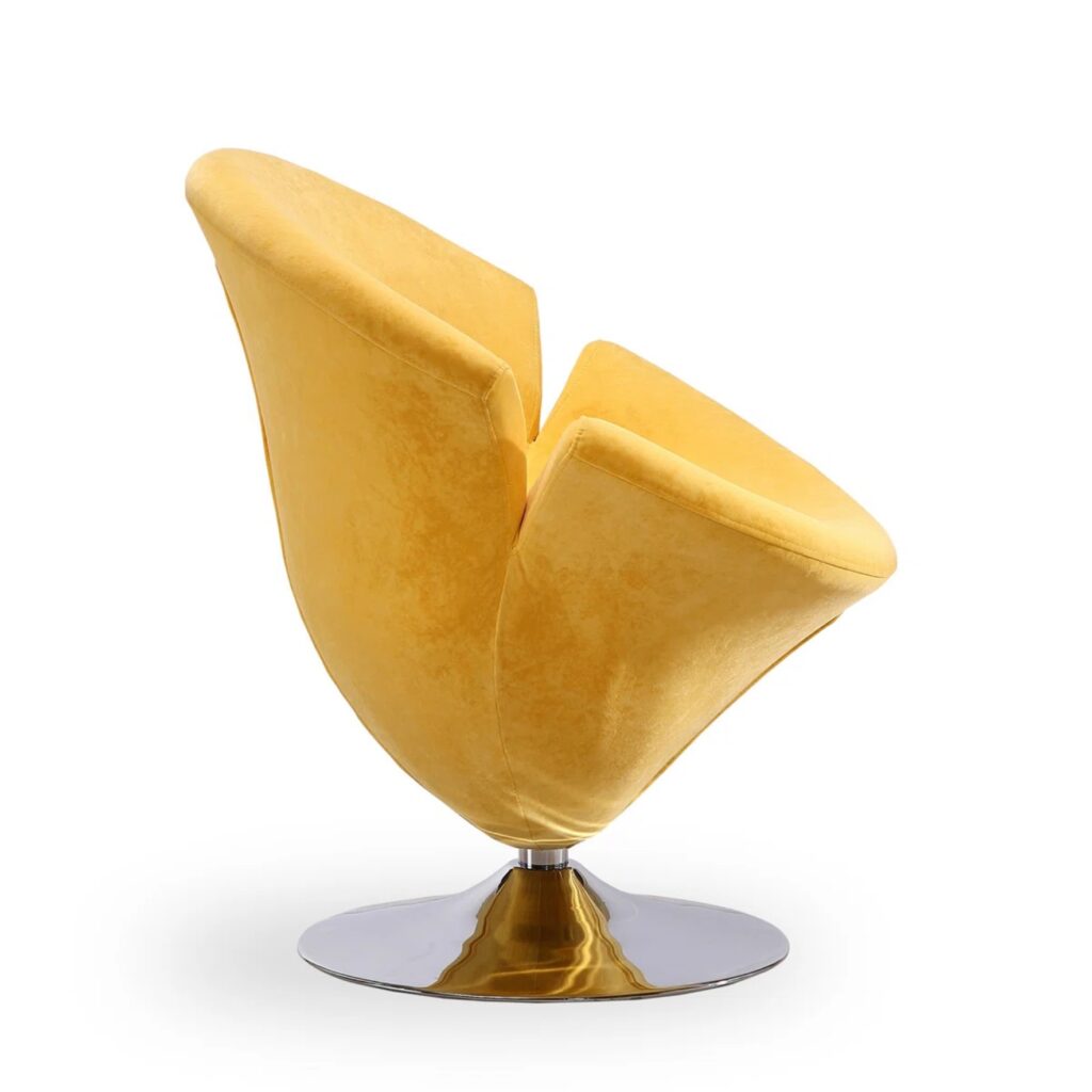 Yellow Velvet Tulip Swivel Chair Mid Century Modern Jpg 6 Yellow Velvet Tulip Swivel Chair Mid Century Modern Jpg 6