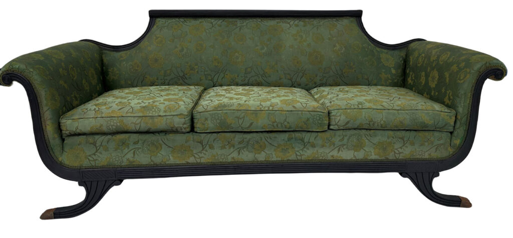 Smoked Citrene Ebony Antique Chippendale Sofa 2 Smoked Citrene Ebony Antique Chippendale Sofa 2